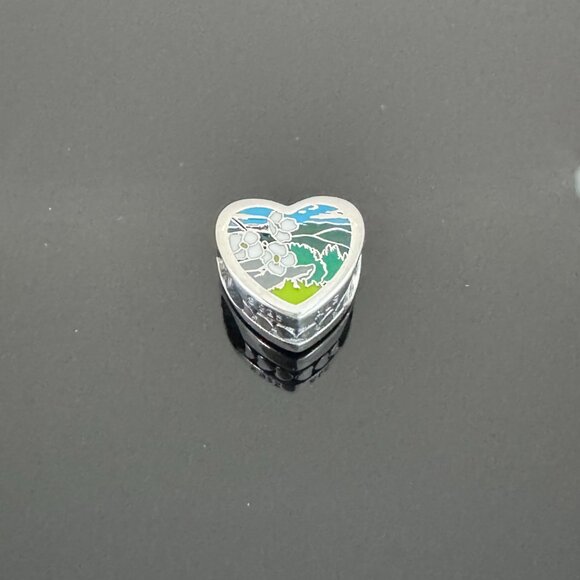 Pandora Virginia Lovers Heart Charm S 925 Jewelry - Picture 2 of 7